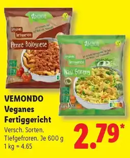 Lidl VEMONDO Veganes Fertiggericht Angebot