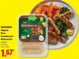 Lidl VEMONDO Vegane Rostbratwürstel- Alternative Angebot