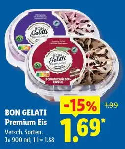 Lidl BON GELATI Premium Eis Angebot