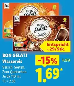 Lidl BON GELATI Wassereis Angebot