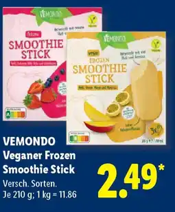 Lidl VEMONDO Veganer Frozen Smoothie Stick Angebot