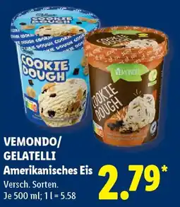 Lidl VEMONDO/ GELATELLI Amerikanisches Eis Angebot