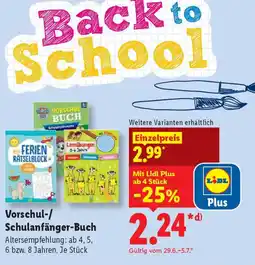 Lidl Vorschul-/ Schulanfänger-Buch Angebot