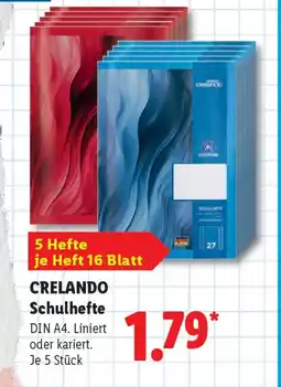 Lidl CRELANDO Schulhefte Angebot