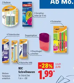 Lidl BIC Schreibwaren Angebot