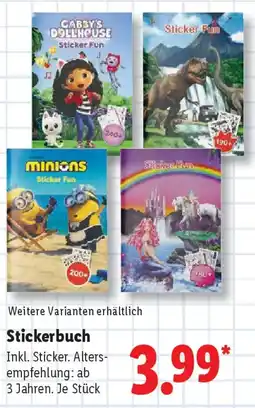 Lidl Stickerbuch Angebot