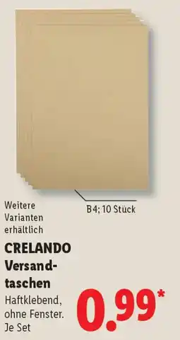 Lidl CRELANDO Versandtaschen Angebot
