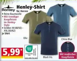 Norma Ronley Henley-Shirt Angebot