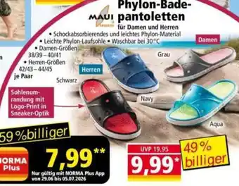 MAUI Phylon-Badepantoletten