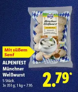 Lidl ALPENFEST Münchner Weißwurst Angebot