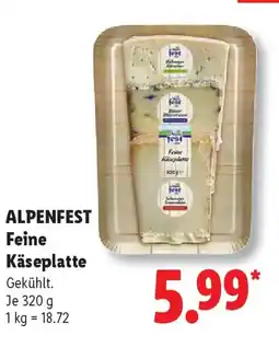 Lidl ALPENFEST Feine Käseplatte Angebot