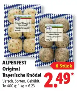 Lidl ALPENFEST Original Bayerische Knödel Angebot