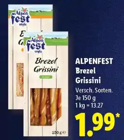 Lidl ALPENFEST Brezel Grissini Angebot