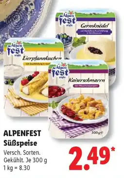 Lidl ALPENFEST Süßspeise Angebot