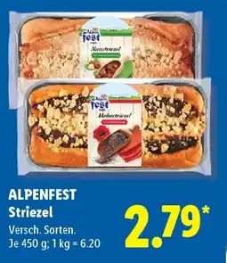 Lidl ALPENFEST Striezel Angebot