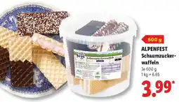 Lidl ALPENFEST Schaumzuckerwaffeln Angebot