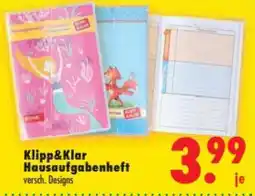 Mäc Geiz Klipp&Klar Hausaufgabenheft Angebot