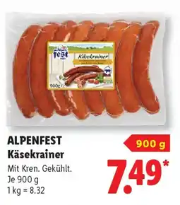 Lidl ALPENFEST Käsekrainer Angebot