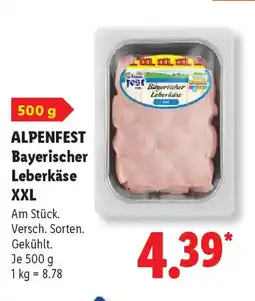 Lidl ALPENFEST Bayerischer Leberkäse XXL Angebot