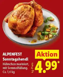 Lidl ALPENFEST Sonntagshendl Angebot
