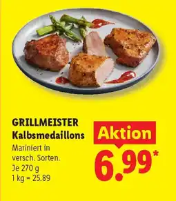 Lidl GRILLMEISTER Kalbsmedaillons Angebot