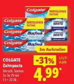 Lidl COLGATE Zahnpasta Angebot