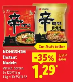 Lidl NONGSHIM Instant Nudeln Angebot