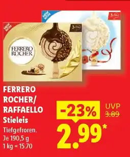 Lidl FERRERO ROCHER RAFFAELLO Stieleis Angebot