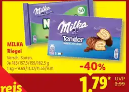 Lidl MILKA Riegel Angebot