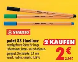 Mäc Geiz STABILO point 88 Fineliner Angebot