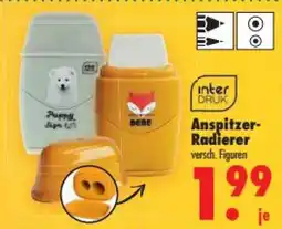 Mäc Geiz inter DRUK Anspitzer- Radierer Angebot