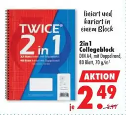 Mäc Geiz 2in1 Collegeblock Angebot