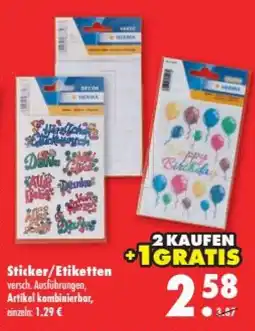 Mäc Geiz Sticker/Etiketten Angebot