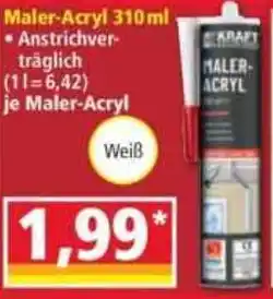 Norma KRAFT WERKZEUGE Maler-Acryl Angebot