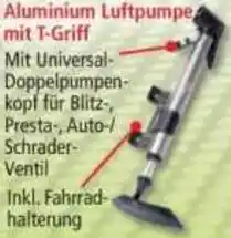 Norma Aluminium Luftpumpe mit T-Griff Angebot