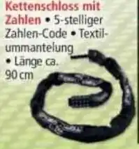 Norma Kettenschloss mit Zahlen Angebot
