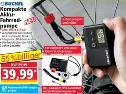 Norma BUCHEL Kompakte Akku Fahrradpumpe Angebot