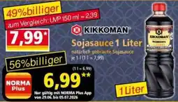 Norma KIKKOMAN Sojasauce Angebot