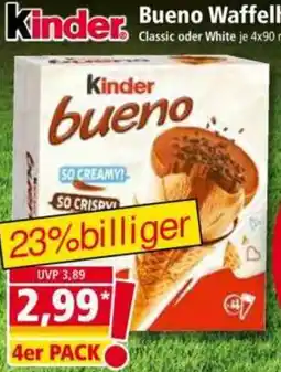 Norma Kinder Bueno Waffelhornchen Angebot