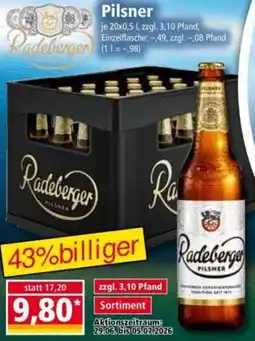 Norma Radeberger Pilsner Angebot