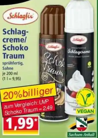 Norma Schlagfix Schlagcreme/ Schoko Traum Angebot