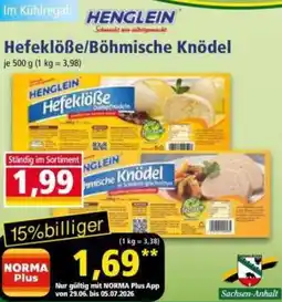 Norma HENGLEIN Hefeklöße/Böhmische Knödel Angebot