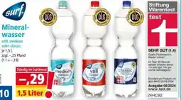 Norma Surf Mineralwasser Angebot