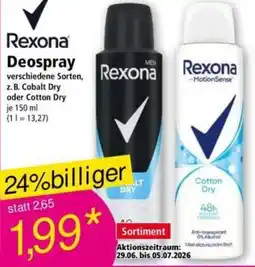 Norma Rexona Deospray Angebot