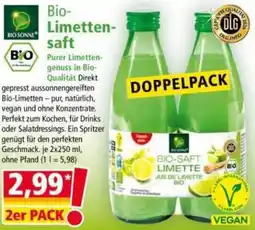 Norma BIO SONNE Bio Limettensaft Angebot