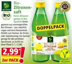 Norma BIO SONNE Bio Zitronensaft Angebot
