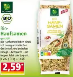 Norma BIO SONNE Bio Hanfsamen Angebot