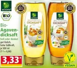 Norma BIO SONNE Bio Agavendicksaft Angebot