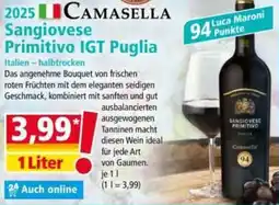 Norma 2025 CAMASELLA Sangiovese Primitivo IGT Puglia Angebot
