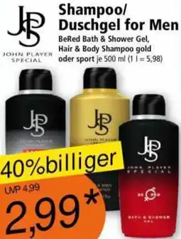 Norma JOHN PLAYER SPECIAL Shampoo/ Duschgel for Men Angebot